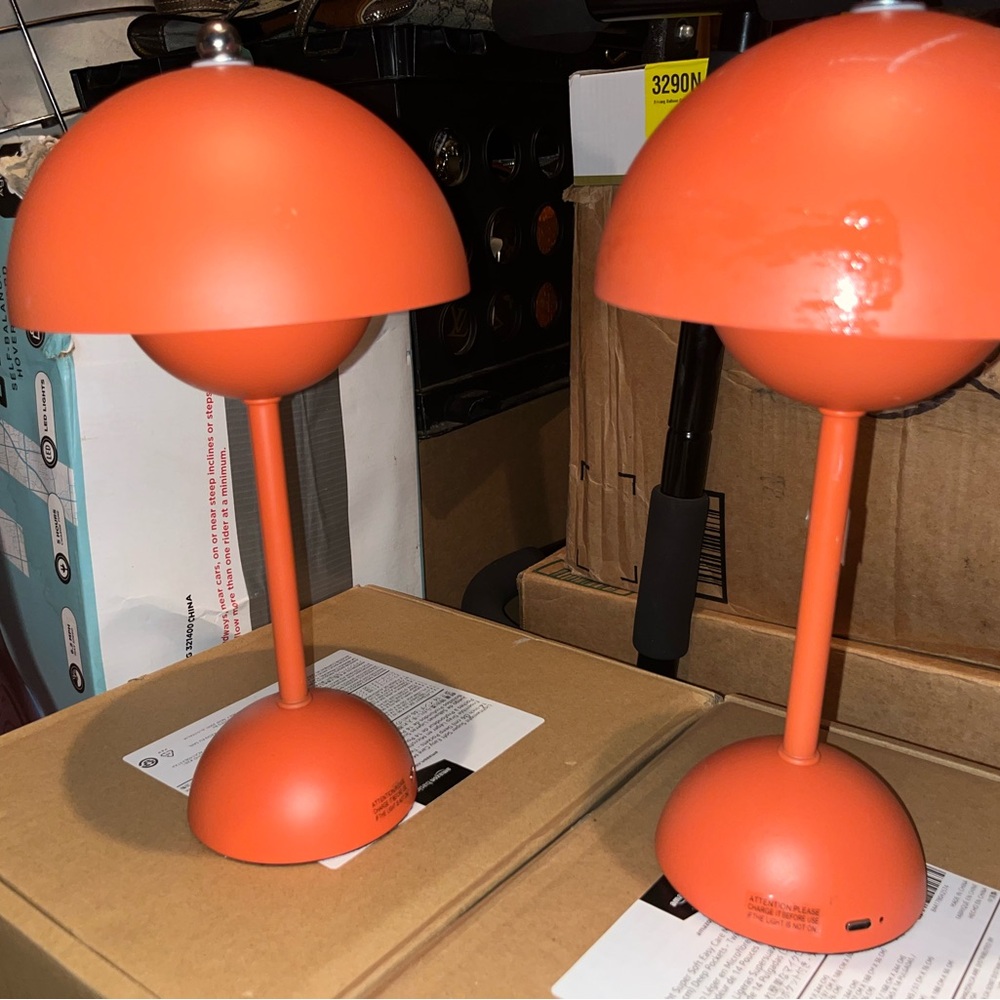 Orange Table Lamp